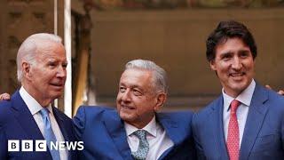 Canada, US, and Mexico leaders 'strengthen partnership' at summit - BBC News