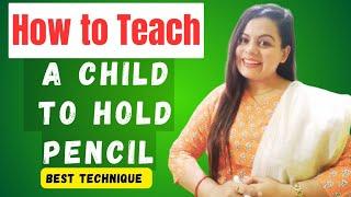How to HOLD A PENCIL - Teach Children How to Hold a Pencil Correctly Tutorial