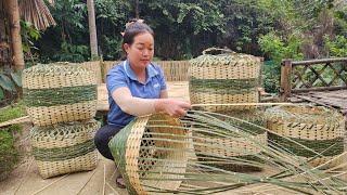 Bamboo basket weaving process, handicrafts - living with nature | Lý Thị Phương