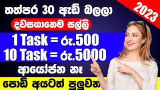 Online Typing Jobs In Sri Lanka | Part Time Job Sinhala | New E Money App Sinhala