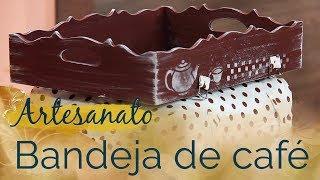 Artesanato | Bandeja com Pátina para Café da Manhã