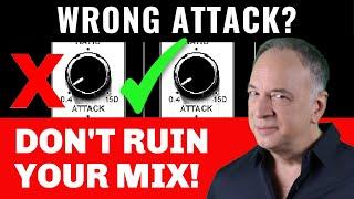 Attack and Release-The Wrong Attack Settings on a Compressor or Gate can Destroy a MIX