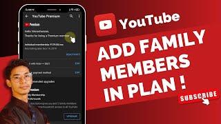 YouTube Premium How to Add Family Members