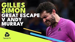 Gilles Simon Great Escape vs Andy Murray! | Paris 2022 Highlights