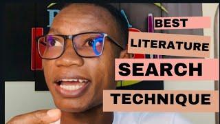 How to Search and Find the Best Literature for Your Research Proposal or Paper