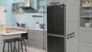 Haier French Door Refrigerator Model HRF-578TBG