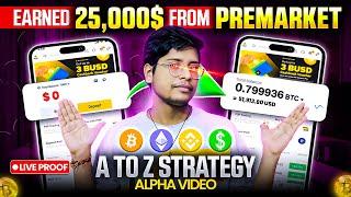  Premarket A To Z Strategy | Made 25000$+ Profit | Bitcoin | Crypto Currency | Alpha