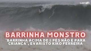 Barrinha monstro! "Barrinha acima de 8 pés não é pra criança", Evaristo Ferreira #Saquarema #BigSurf