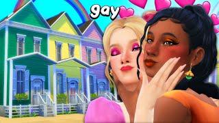 The Sims 4 but every room is a different PRIDE FLAG 
