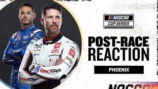 Denny Hamlin, Kyle Larson react to wild finish at Phoenix | NASCAR