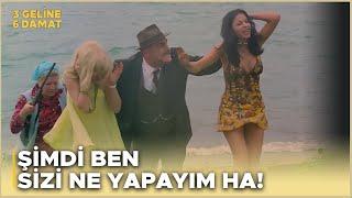 3 Geline 6 Damat Türk Filmi | Öfkeli Baba, Kızlarını Gece Kulübünde Enseliyor!