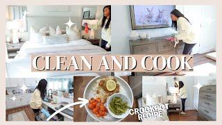 CLEAN AND COOK WITH ME | CROCKPOT RECIPE IDEA // LoveLexyNicole