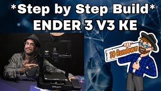 Ender 3 V3 KE: Step-By-Step Unboxing and Build / Assembly - Creality Klipper 3D Printer