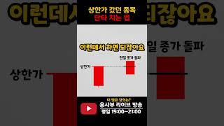전일 상한가였던 종목으로 주식투자 하는 법 #주식단테 #단타매매 #상한가 #차트분석