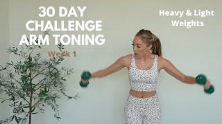 10 MIN ARM TONING- 30 DAY CHALLENGE WEEK 1