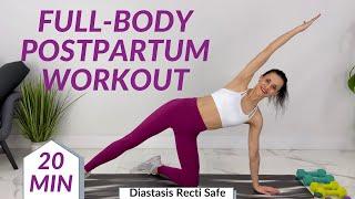 Full Body Postpartum Workout / Postpartum Cardio HIIT + Postpartum Exercises