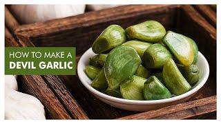 #Satisfying  Devil Green  Garlic authentic secret recipe #easy | 7 days to eat #garlicpickle