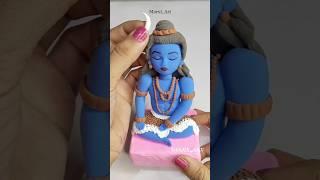 Har Har Mahadev  How to make Mahadev idol Making  #mahadev_idol #bholenath_idol #clay_art #shorts