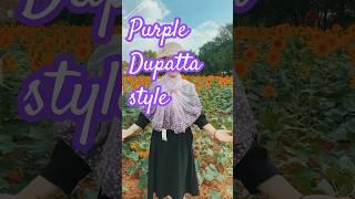  This Light Purple Charmer dupatta style!