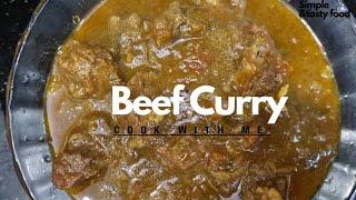 Simlpe beef curry | how to make beef curry in cooker |