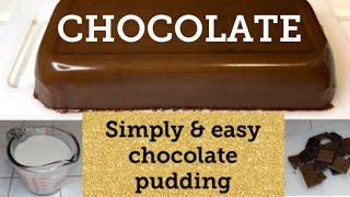 CHOCOLATE PUDDING - Easy and Simple Homemade Recipe.  Cooking with Foodloverasian.