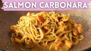 NO CREAM Salmon Carbonara | Vineet Bhatia Recipes