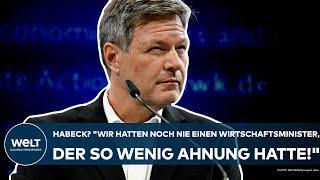 BUNDESTAG: Robert Habeck? "Wir hatten noch nie einen Wirtschaftsminister, der so wenig Ahnung hatte"