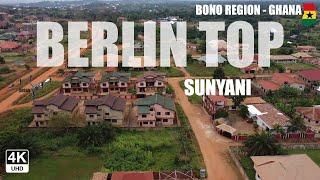 Berlin Top Fiapre Aerial View in the Sunyani West Bono Region of Ghana 4K