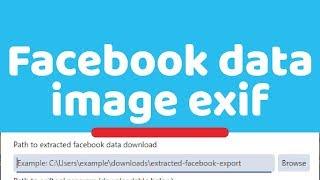 LOGICIEL - Facebook data image exif