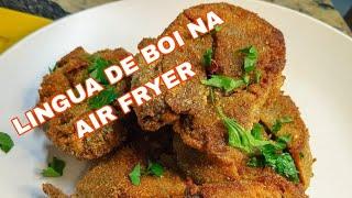 LÍNGUA DE BOI EMPANADA NA AIR FRYER