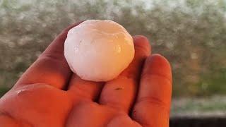 Big hail storm at Parys in South Africa