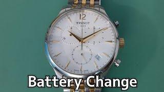 How To Change Battery TISSOT T063617 Chronograph Watch | SolimBD