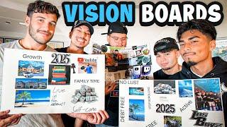 MAKING OUR 2025 VISION BOARDS!!