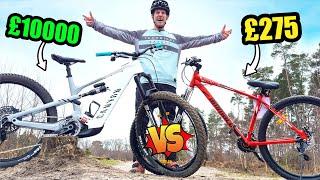 £10000 MOUNTAIN BIKE VS £275 BUDGET MTB!