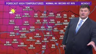 DFW Weather: Heat advisories rolling in through the week, cold front could roll in midweek