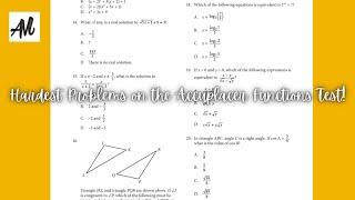 HARDEST problems on the Accuplacer Placement Test