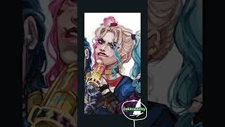 jinx x harley quinn #arcane #jinx #harleyquinn #fanfiction #art #arcaneseason2 #leagueoflegends