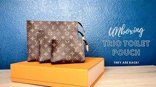 TRIO TOILET POUCH | Louis Vuitton toiletry pouches are back! | unboxing | 2024