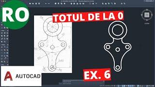 AutoCAD 2021 | Totul de la 0 | Exercițiu pentru începători 6 | Limba română