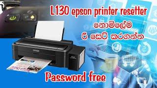 how to reset Epson L130 printer