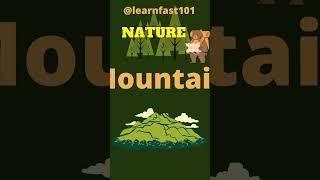 【1分鐘速學】簡單一分鐘學英文生字! #nature #vocabulary #1minutevideo