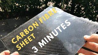 HOW TO MAKE CARBON FIBRE SHEETS IN 3 MINUTES | DIY