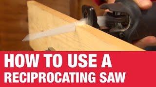 How To Use A Reciprocating Saw - Ace Hardware