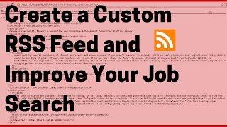 How to Create a Custom RSS Feed