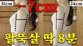 정말 안빠지는 두툼한 팔뚝살 1달만에 -7cm 없애는 효과 보장 루틴 ( * 하루에 딱 8분만 투자하세요 )