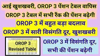 आई खुशखबरी, OROP 3 पेंशन टेबल वापिस, बढ़ेगी सभी की पेंशन देखें #pension #orop2#arrear #orop3 #orop