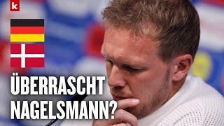 Nagelsmann zur Stürmerfrage: "Ich lese nichts, habe genug zu tun" | Deutschland - Dänemark