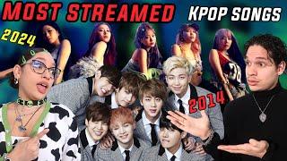 Waleska & Efra react to Top 10 Most Streamed on Spotify KPOP Songs - (2014 to 2024 so far...)