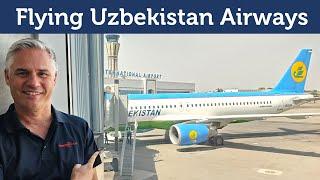 Flying Uzbekistan Airways Over the Mountains