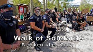 Walk of Solidarity with Police in Breckenridge, Colorado